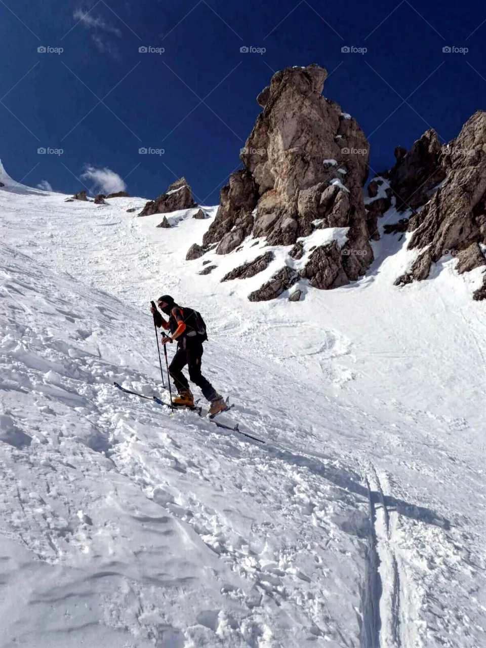 skiing