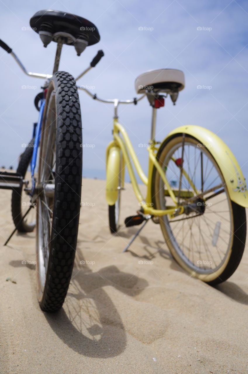 Bikes on the beach 