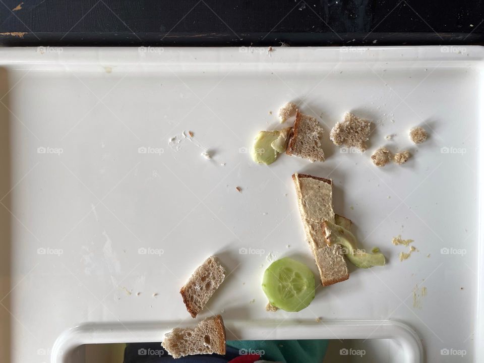 Close up of food on children table 