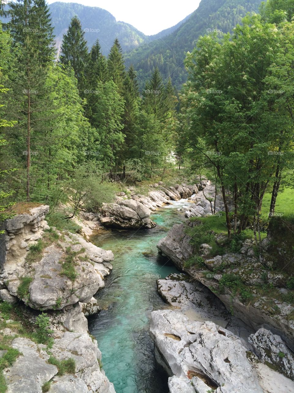 Soca river. Soca valley, Slovenia