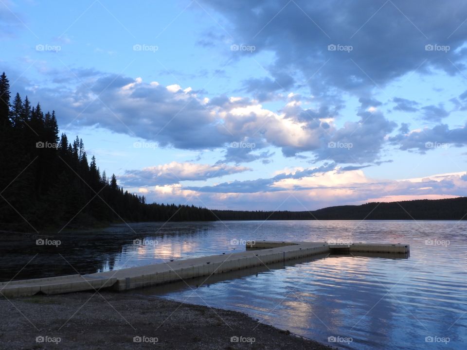 Taken from the boat launch of the provincial park at Swan Lake Alberta.