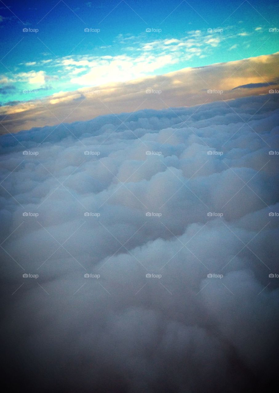 Blue Skies . Taken on plane on the way to Las Vegas.