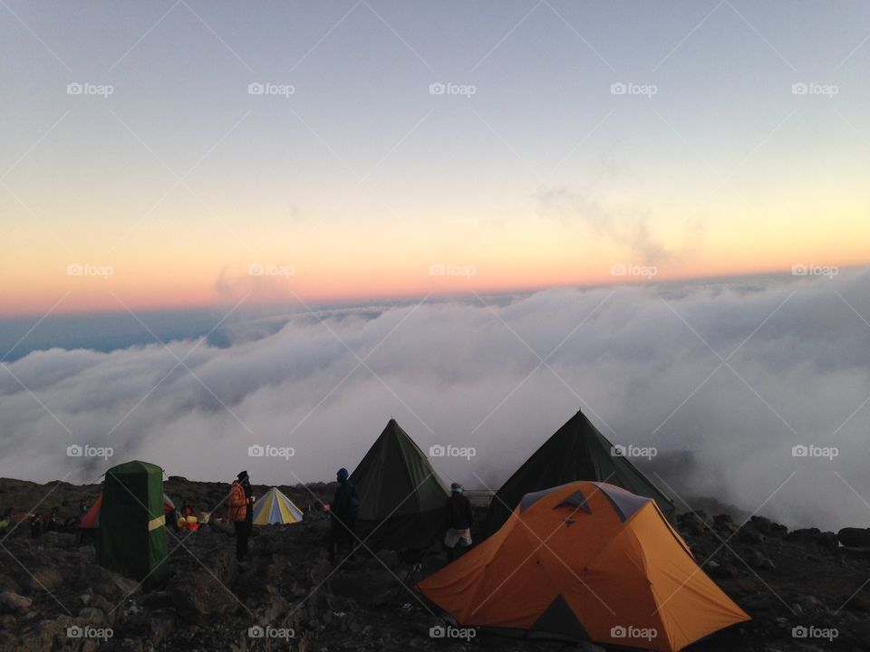 Camp above the clouds 