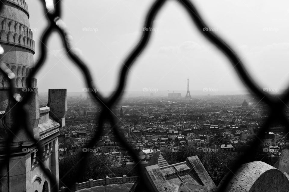 Eiffel Tower in the distance 