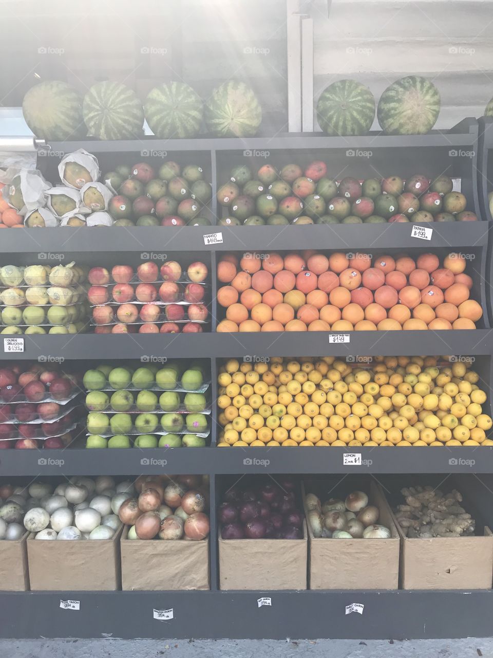 Fruit Stand in Brooklyn Colorful!!