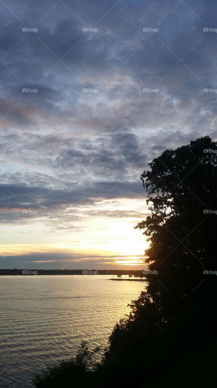 Serenity at sunset. Enjoying the calmness Days end