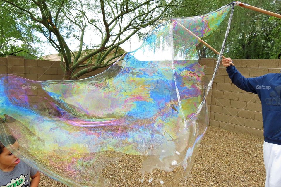 Giant bubble.