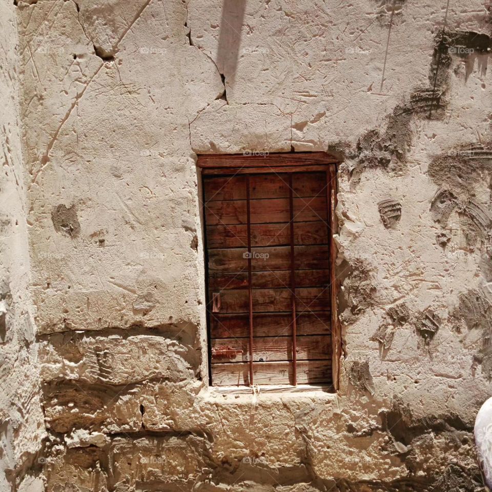 The old window has a character of beauty. Special express the fragrant history