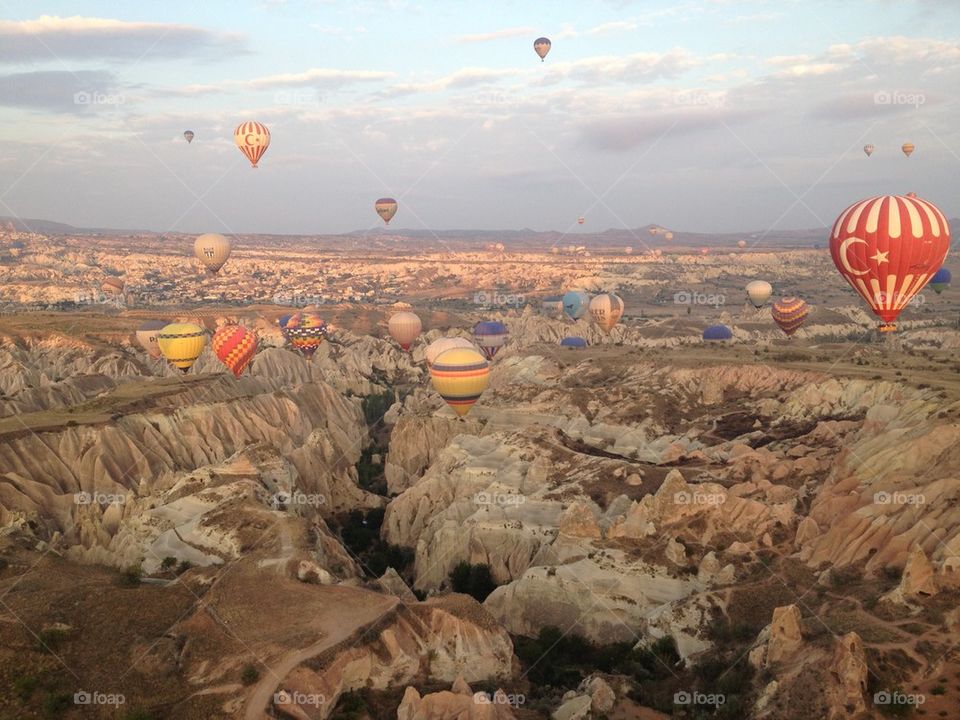 Cappadocia sunrise hot air balloon
