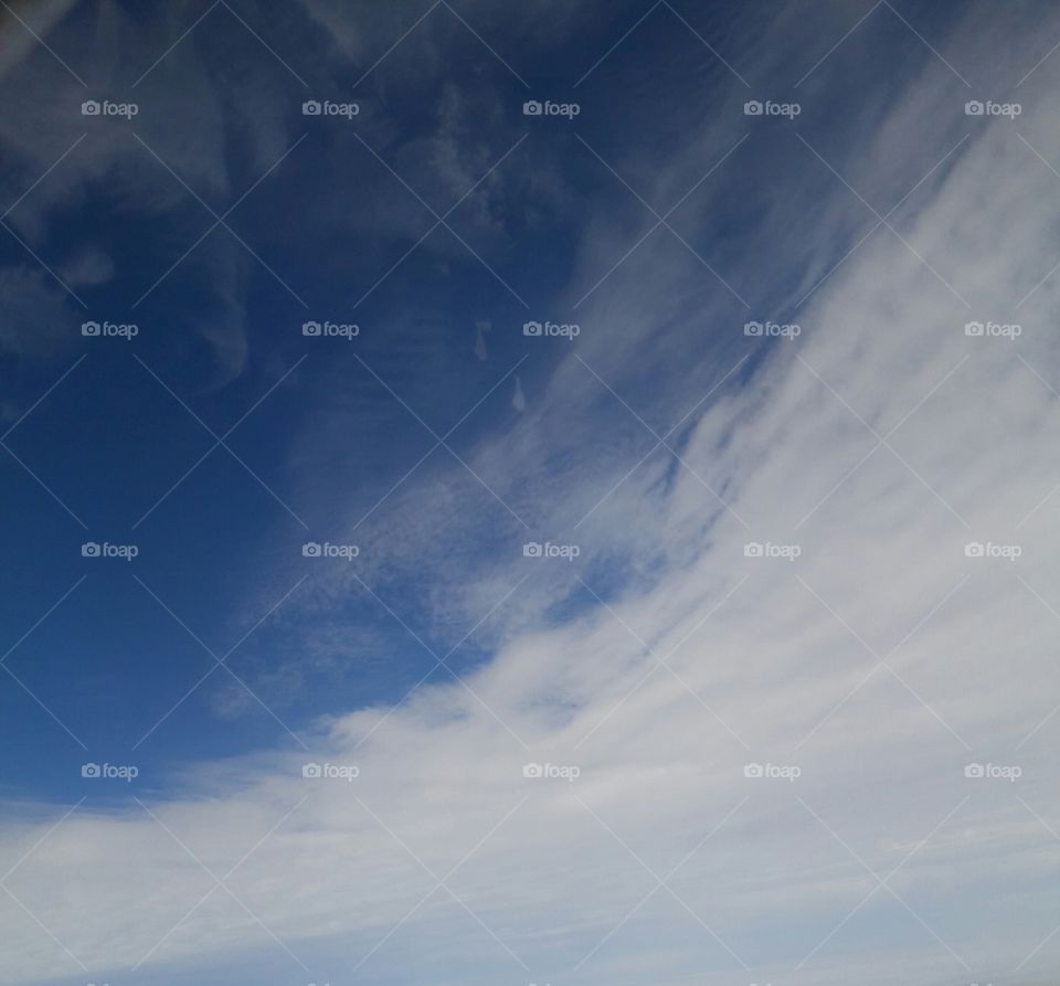 Clouds against blue sky