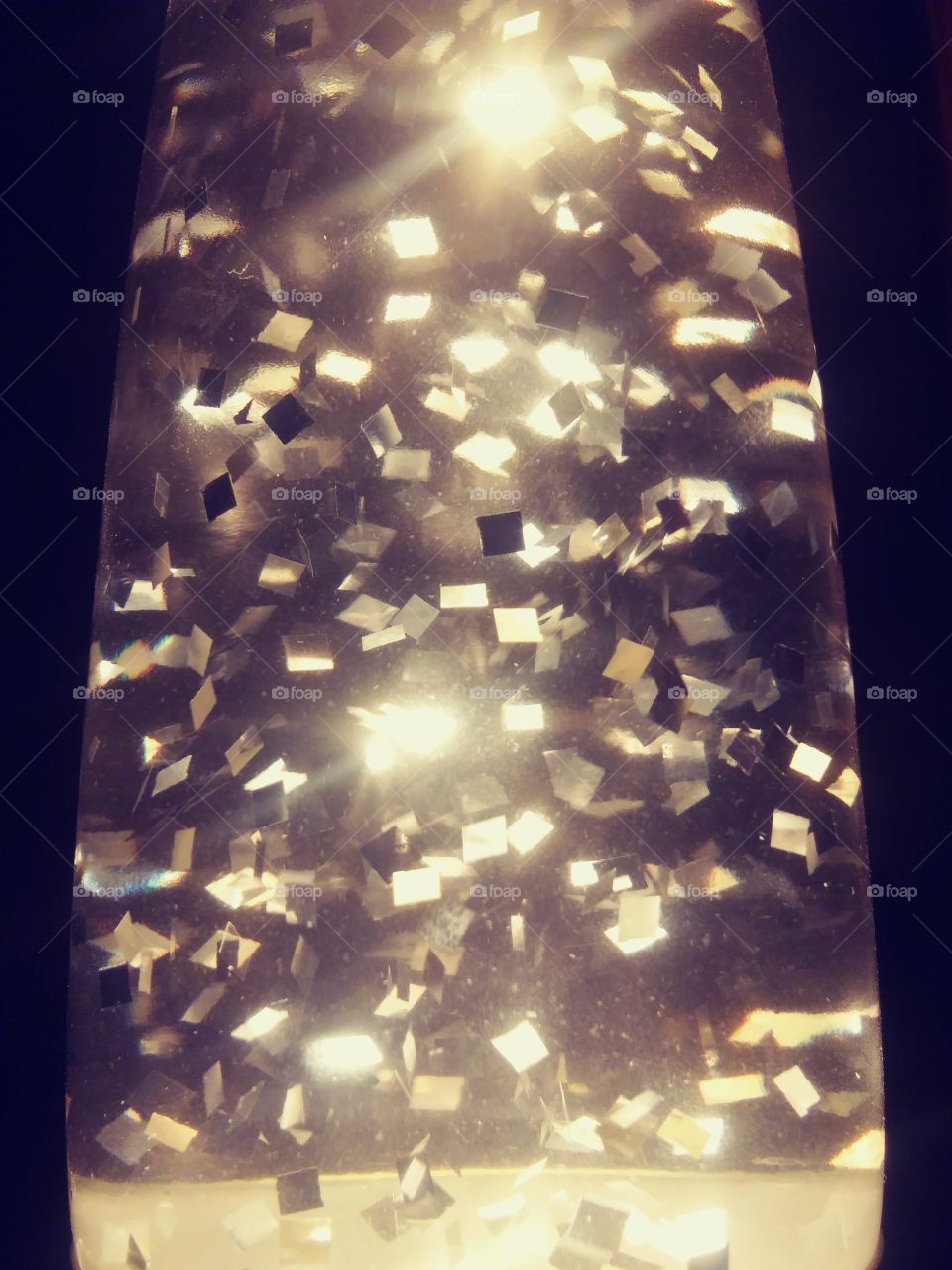 glitter sparkle lamp