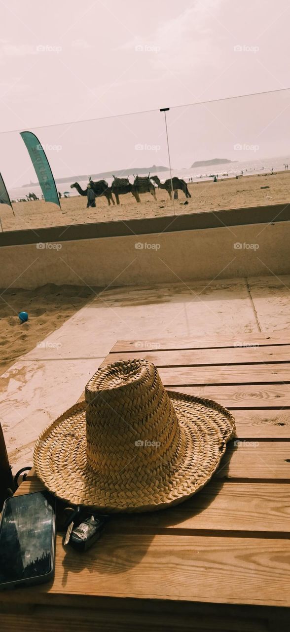 beautiful hat and nice view to beach.