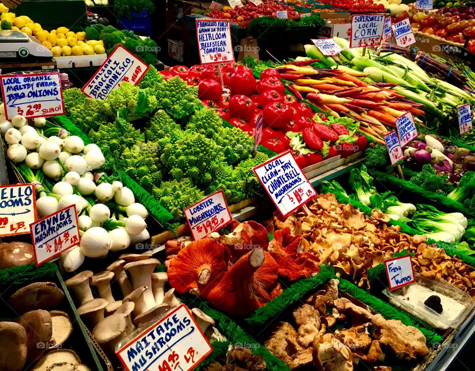 Variety of vegetable in market for sale