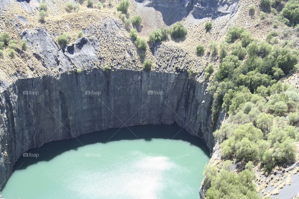 Big hole - Kimberly hole. Known for diamond mining.