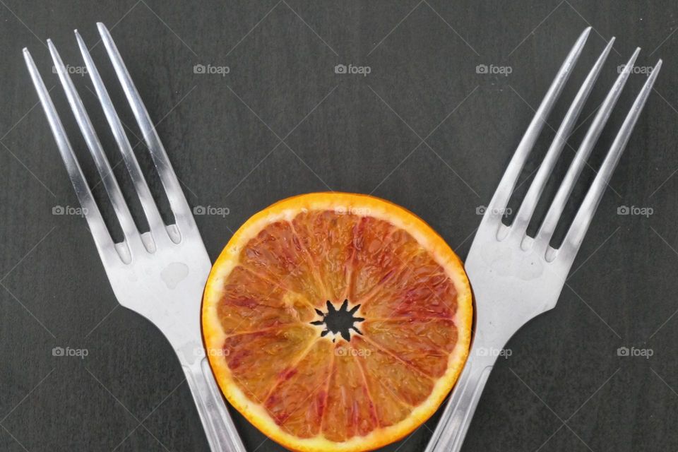 Forks & orange