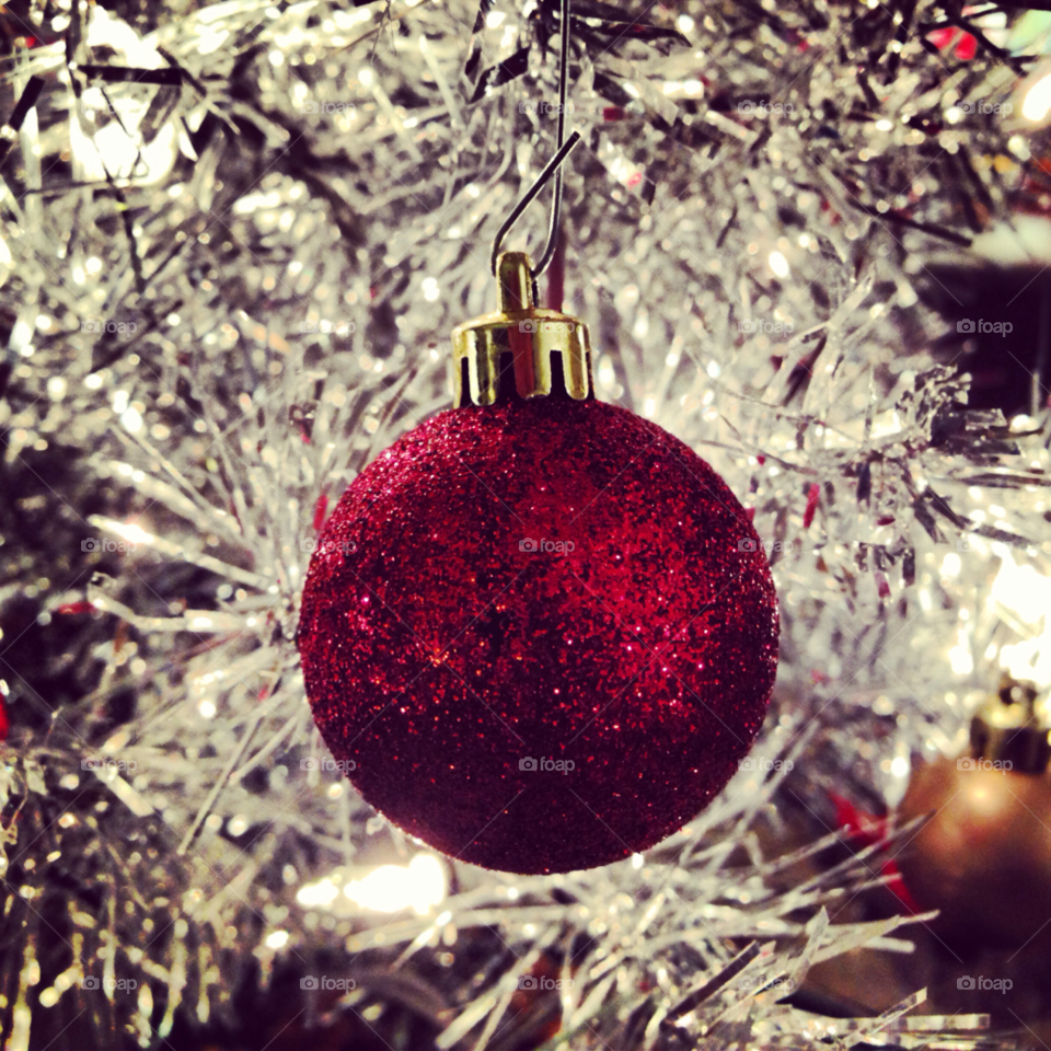 christmas ornament xmas glitter by stephyrella