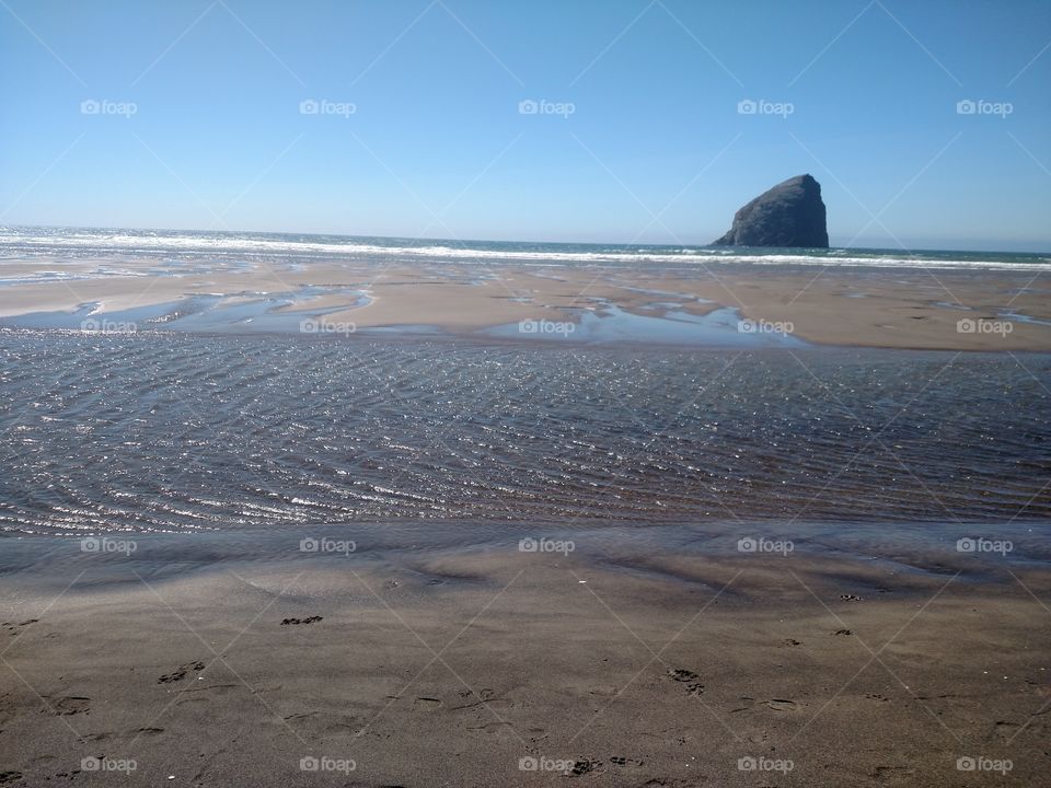 Pacific City beach.