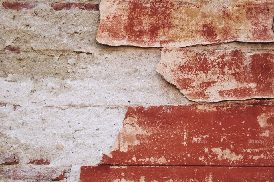 Brick red wall