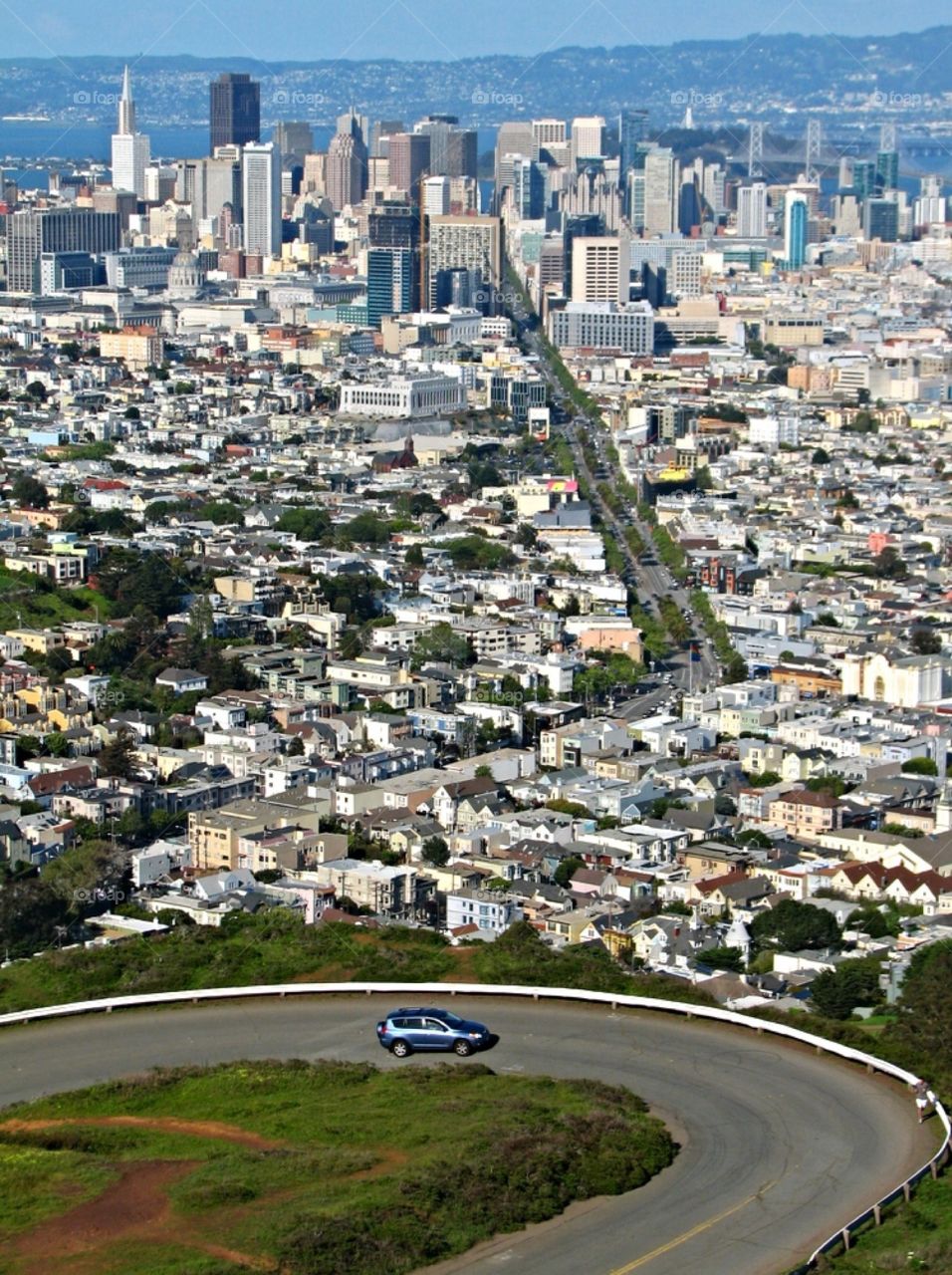 View from Twin Peaks. View from Twin Peaks in San Francisco, CA