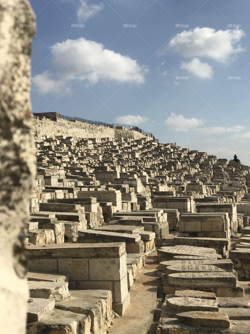 Landmarks - Ancient Cemetery on The Mount of Olives in Jerusalem, Israel.