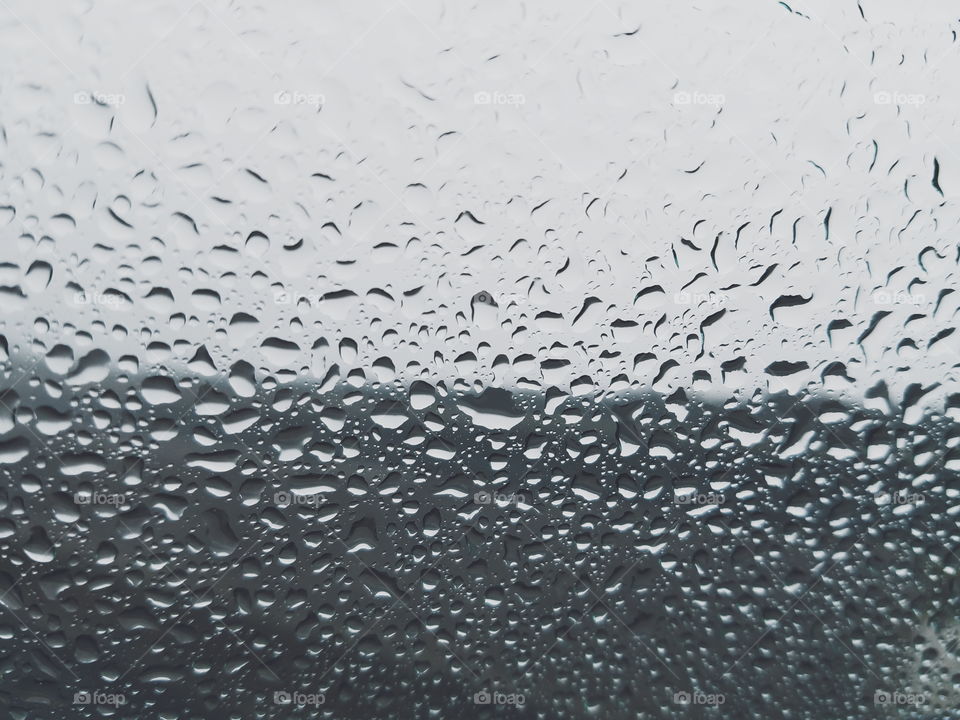 Rain drop on glass