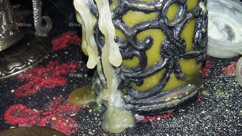 Candle dripping