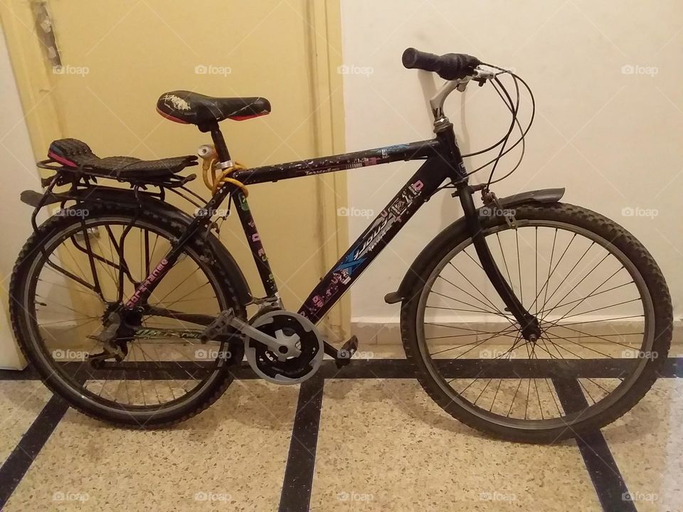 the best transportation ever. The bike helps you train your body and make distance, isn't it? If you have one, never leave it... This is mine you see in this picture, I use it greatly!!