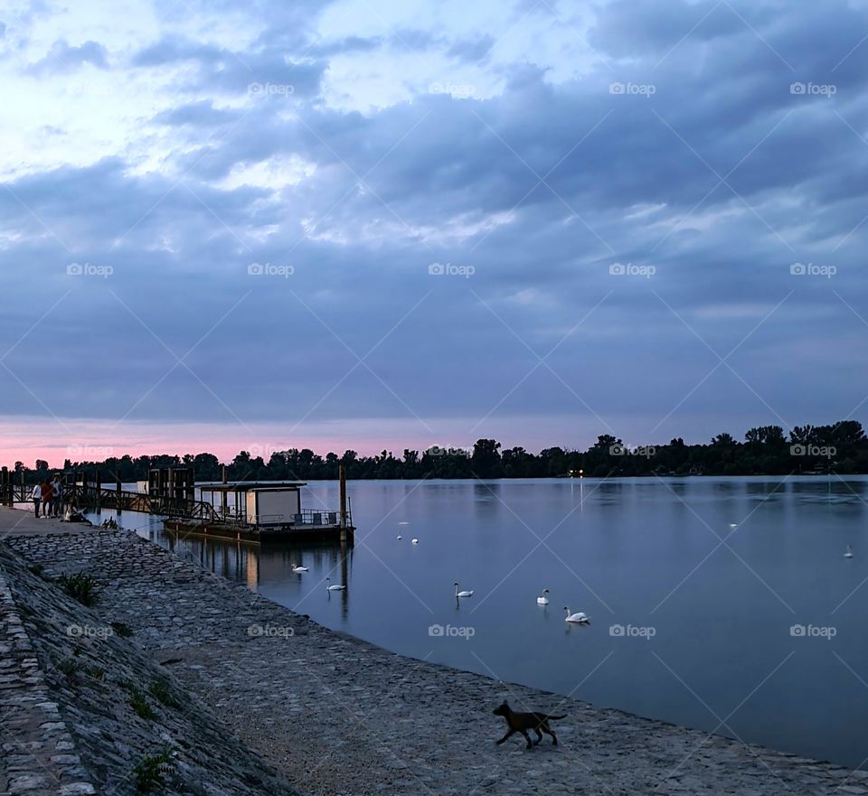 end of the summer day