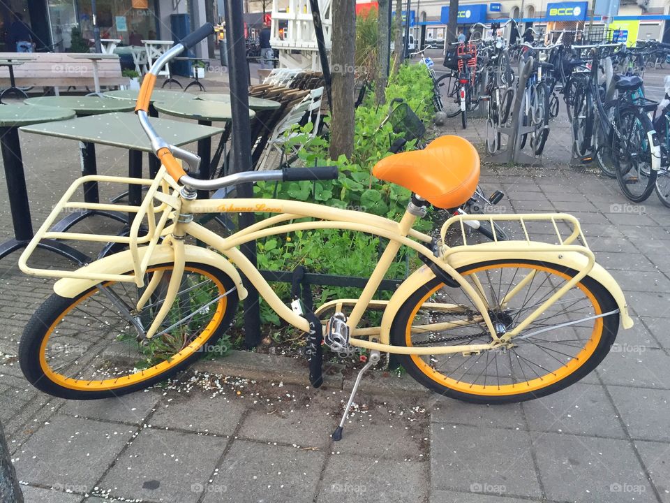 The Yellow Bike of Amsterdam 