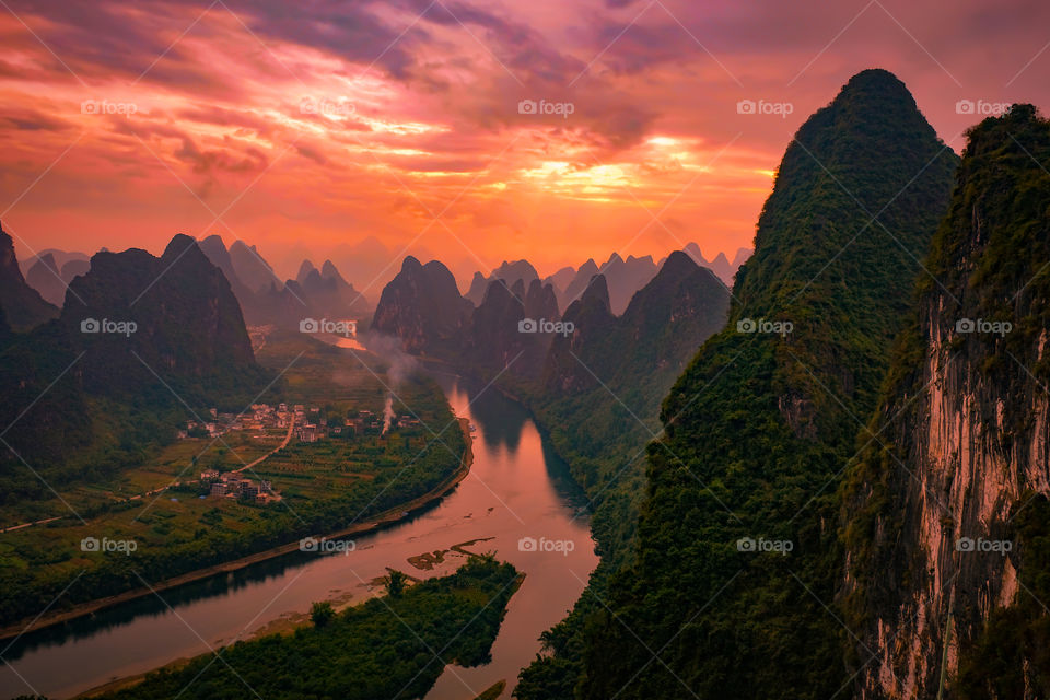 Mountains of Yangshuo 