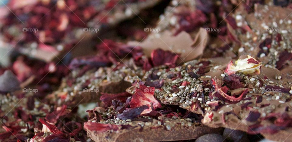 Close-up of chocolate Bark