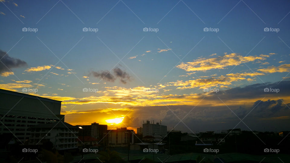 Sunset view of buildings