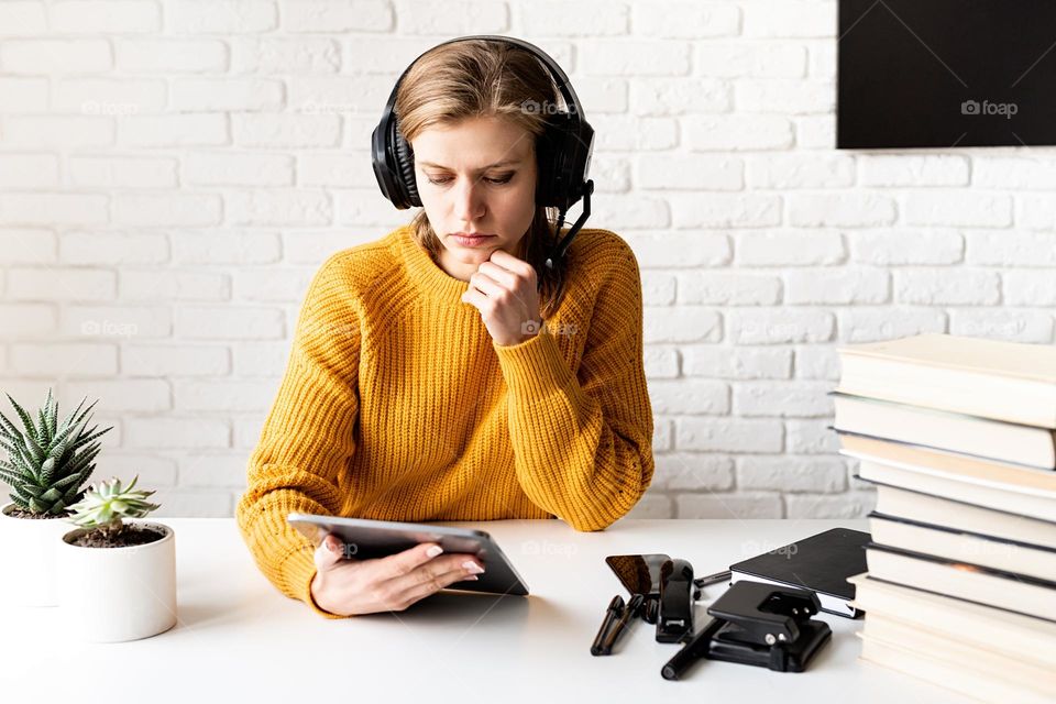 woman working on laptop