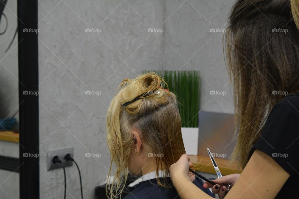 woman hairdresser, salon