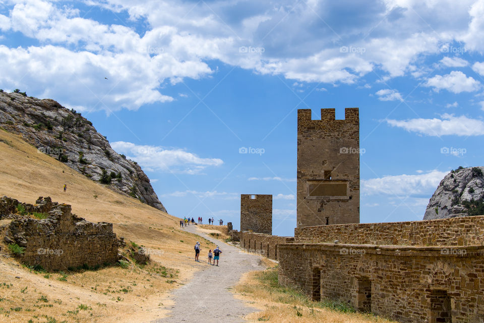 Genoes fortress Crimea Sudak