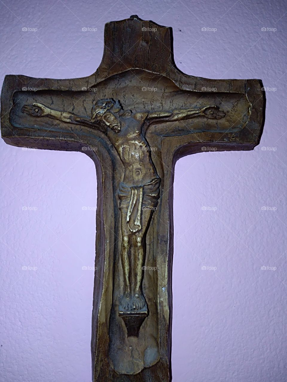 old sculpted cross