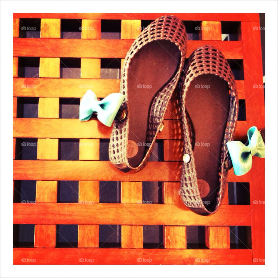 pattern orange shoes lace by fizique