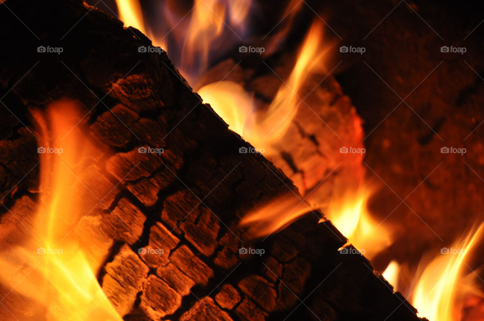 outdoors wood orange fire by refocusphoto