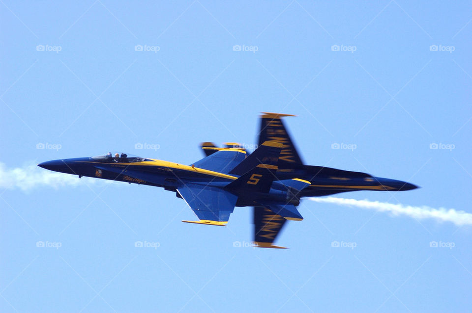 sky fighter blu jet by marcografo