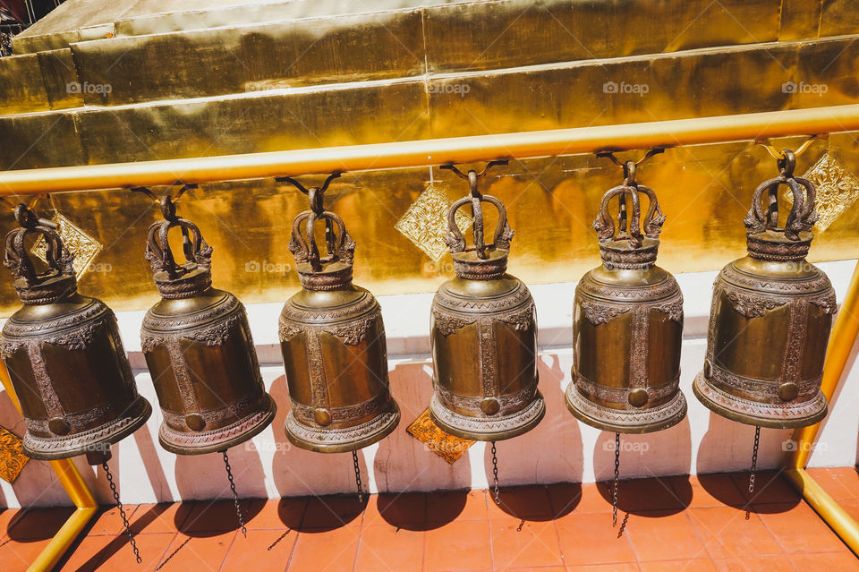 Temple bells in Chiang Mai, Thailand 