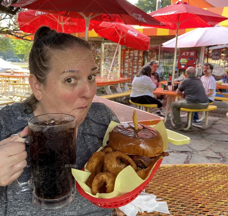 Sometimes food and drink is bigger than you