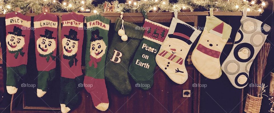 And the stockings were hung by the chimney with care
