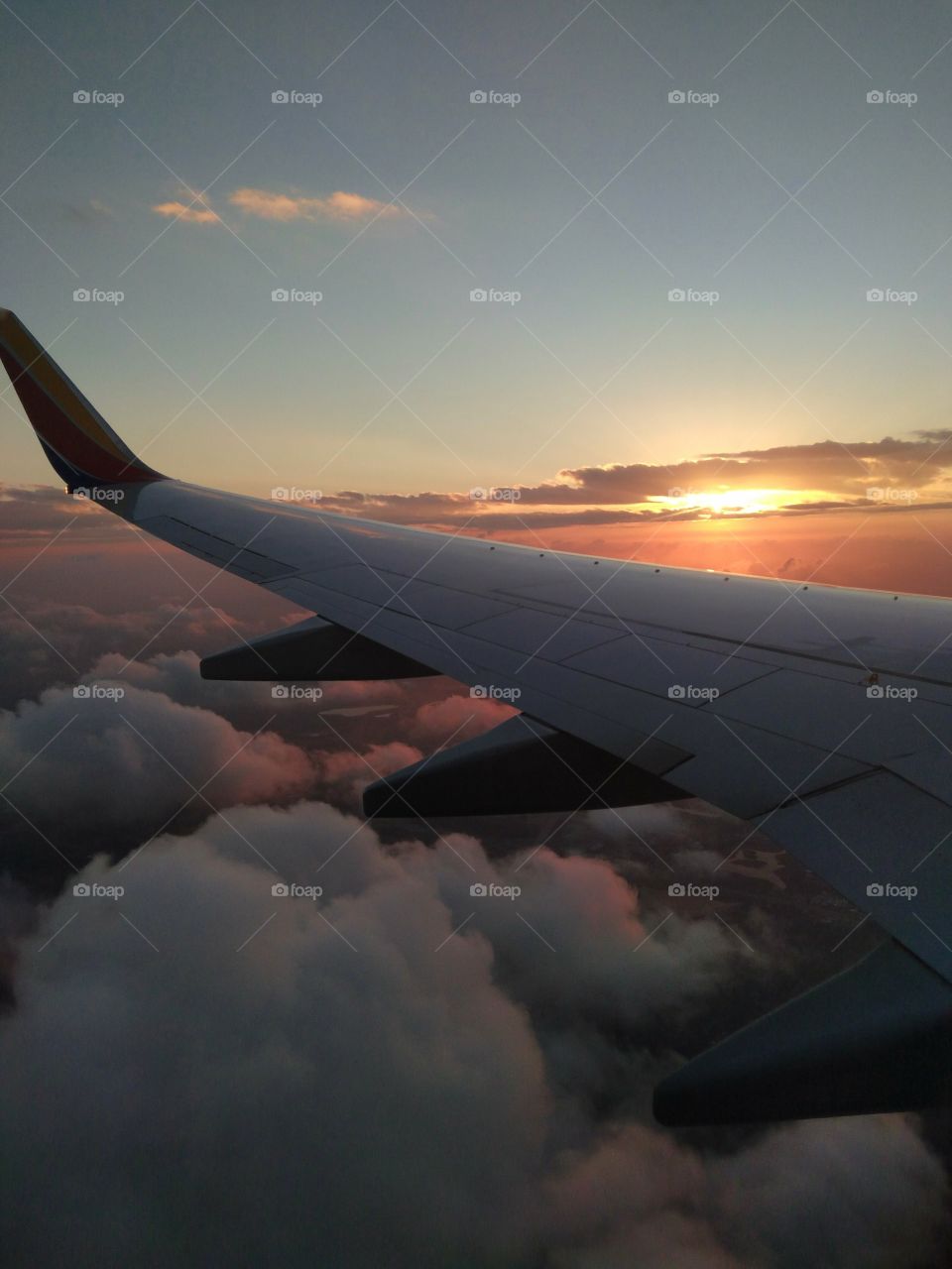 A breathtaking view out the plane's window.