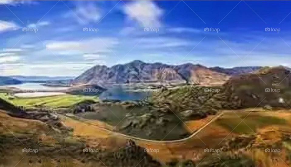 A most beautiful and attractive view of the mountains.