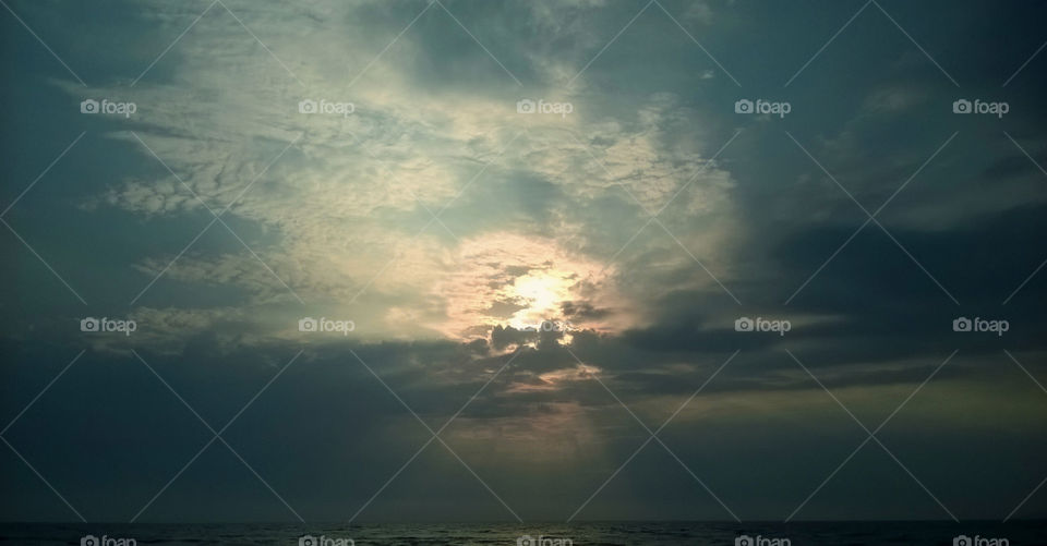 perfect susnset. sun, clouds, sky