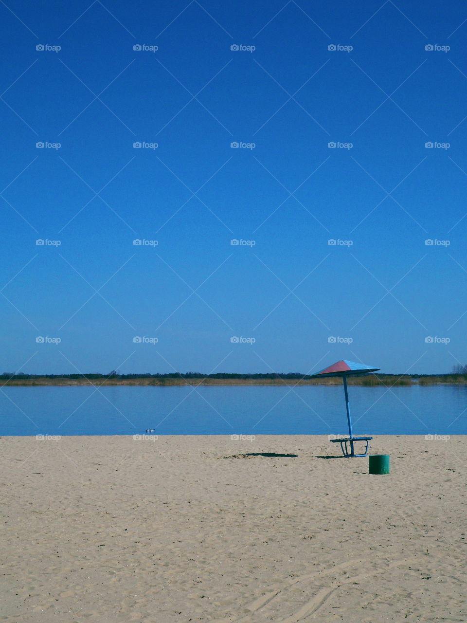 city ​​beach in the town of Ukrainka