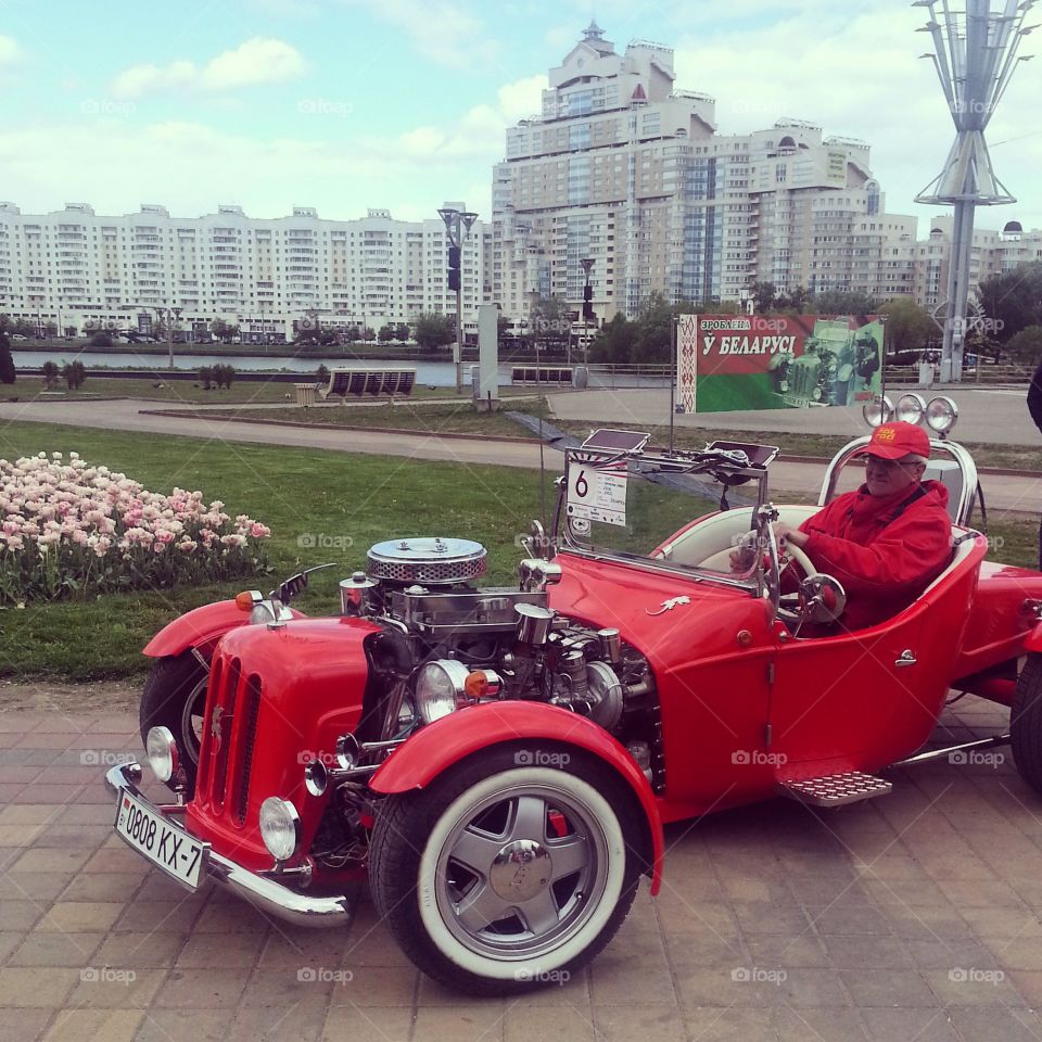 Retro automobile in Minsk