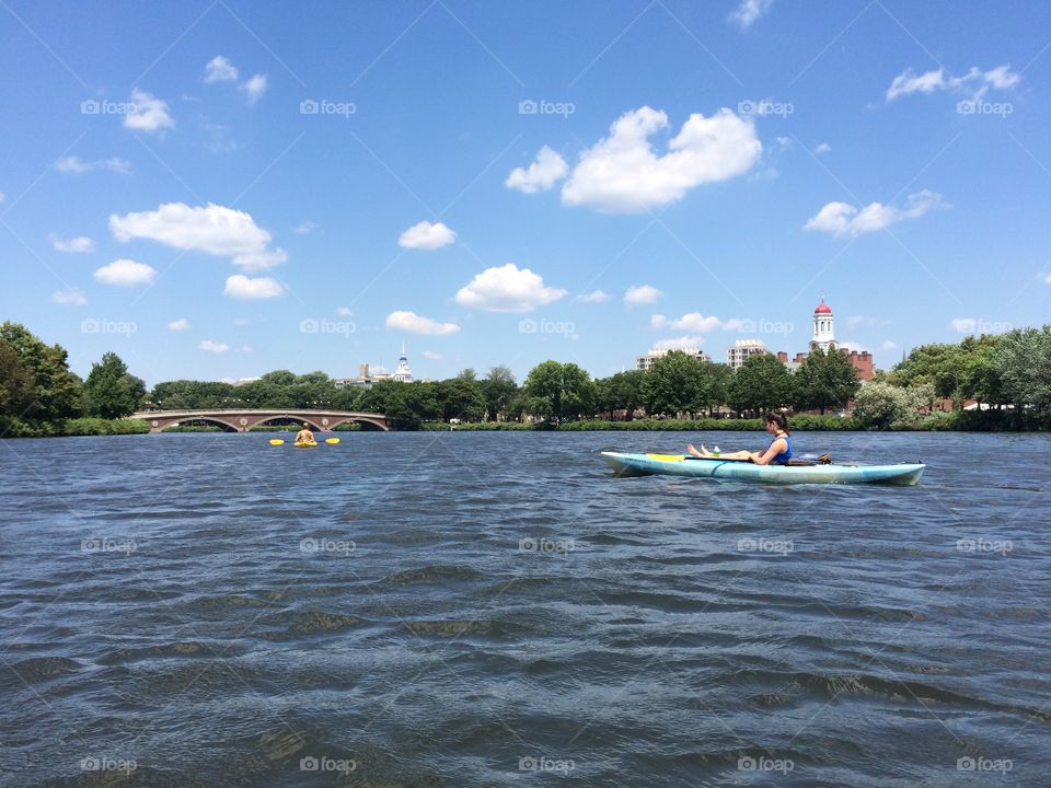 Kayaking on the Charles 