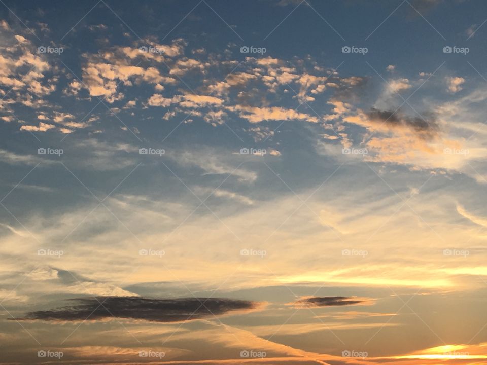Clouds in sunset