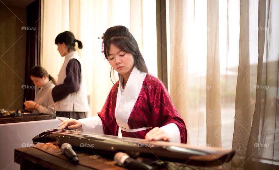 Chinese stringed piano 